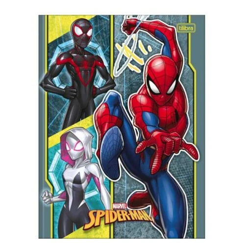 Caderno Brochurão Spider Man 80 Folhas - Tilibra Caderno Brochurão Spider Man 80 Folhas - Tilibra