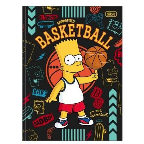 Caderno Brochurão The Simpsons 80 Folhas - Tilibra