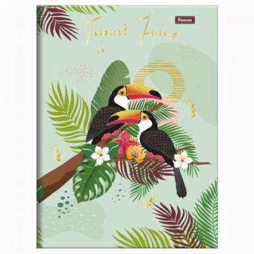 Caderno Brochurão Tropical Ferver 80 Folhas - Foroni