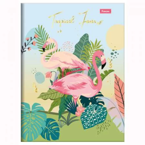 Caderno Brochurão Tropical Ferver 80 Folhas - Foroni