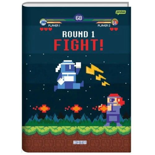 Caderno Brochurrão Bits 80 Folhas - Jandaia Caderno Brochurrão Bits 80 Folhas - Jandaia