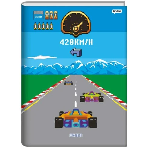 Caderno Brochurrão Bits 80 Folhas - Jandaia Caderno Brochurrão Bits 80 Folhas - Jandaia