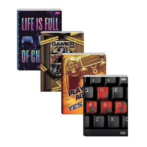 Caderno Brochurrão Player 80 Folhas - Jandaia Caderno Brochurrão Player 80 Folhas - Jandaia