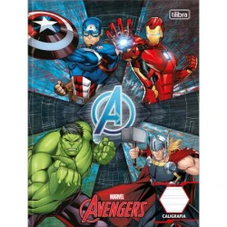 Caderno Caligrafia Avengers 40 Folhas - Tilibra