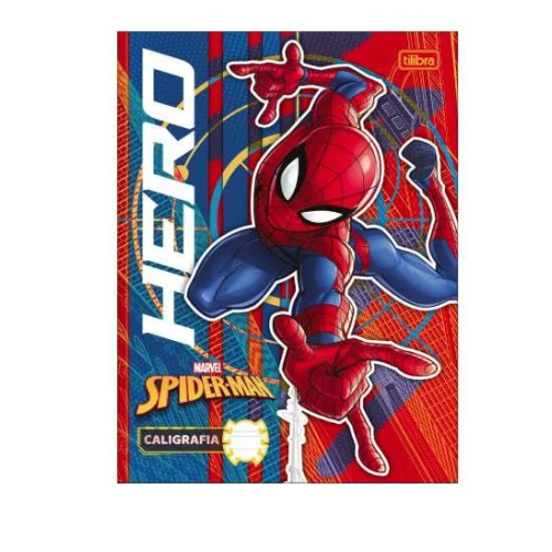 Caderno Caligrafia Homem Aranha 40 Folhas - Tilibra