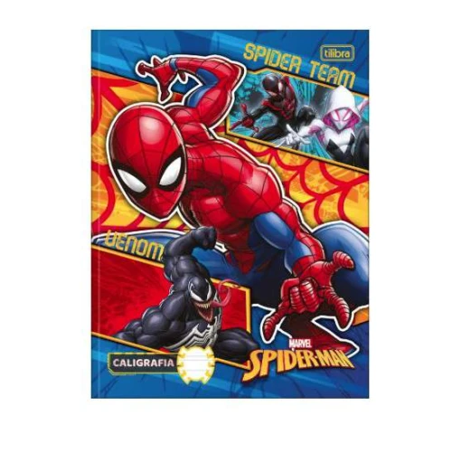 Caderno Caligrafia Homem Aranha 40 Folhas - Tilibra