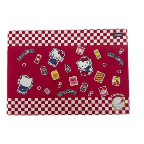 Caderno Caligrafia Hello Kitty 40 folhas - Jandaia