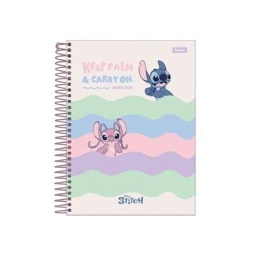 Caderno Colleg Stitch 1 Matéria 80 Folhas - Foroni Caderno Colleg Stitch 1 Matéria 80 Folhas - Foroni