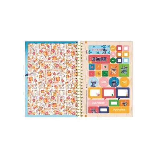 Caderno Colleg Stitch 10 Matérias 160 folhas - Foroni