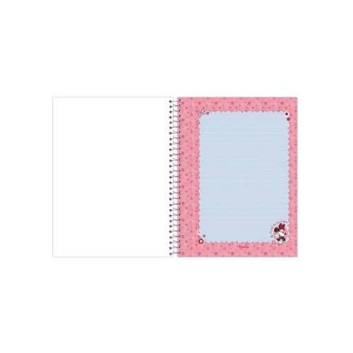 Caderno Colleg Minnie 80 Folhas Decoradas - Foroni Caderno Colleg Minnie 80 Folhas Decoradas - Foroni
