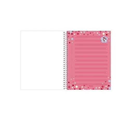 Caderno Colleg Minnie 80 Folhas Decoradas - Foroni Caderno Colleg Minnie 80 Folhas Decoradas - Foroni