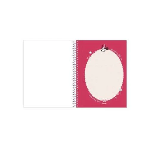 Caderno Colleg Minnie 80 Folhas Decoradas - Foroni Caderno Colleg Minnie 80 Folhas Decoradas - Foroni