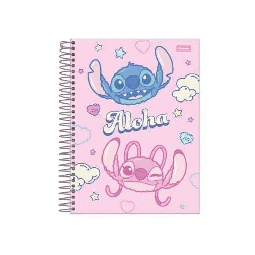 Caderno Colleg Papel Carta Stitch 80 Folhas - Foroni
