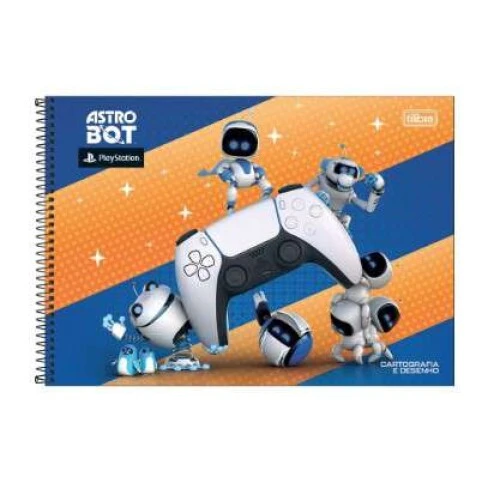 Caderno Desenho 80 Folhas Astro Bot - Tilibra