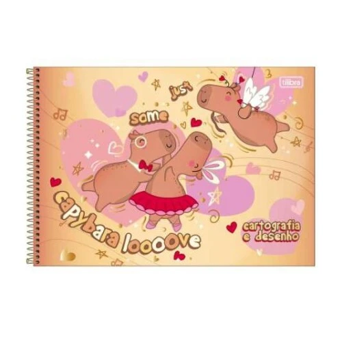 Caderno Desenho 80 Folhas Capivara- Tilibra