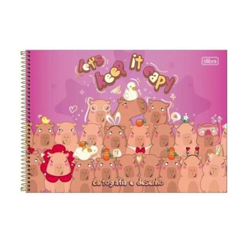 Caderno Desenho 80 Folhas Capivara- Tilibra