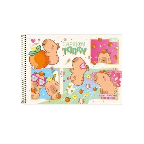 Caderno Desenho 80 Folhas Capivara- Tilibra Caderno Desenho 80 Folhas Capivara- Tilibra