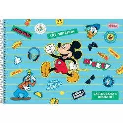 Caderno Desenho 80 Folhas Mickey - Tilibra