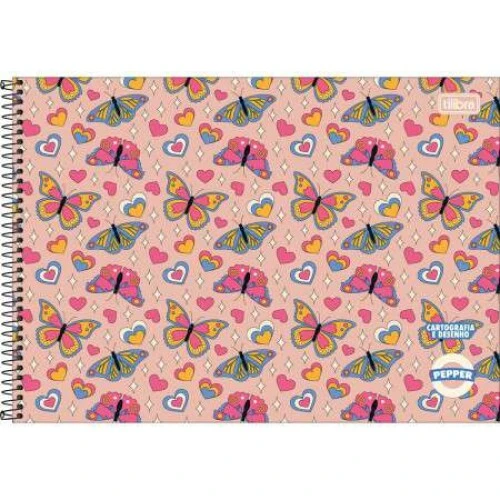 Caderno Desenho 80 Folhas Pepper - Tilibra