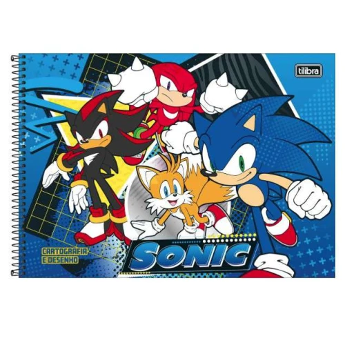 Caderno Desenho 80 Folhas Sonic - Tilibra