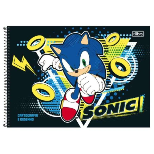 Caderno Desenho 80 Folhas Sonic - Tilibra