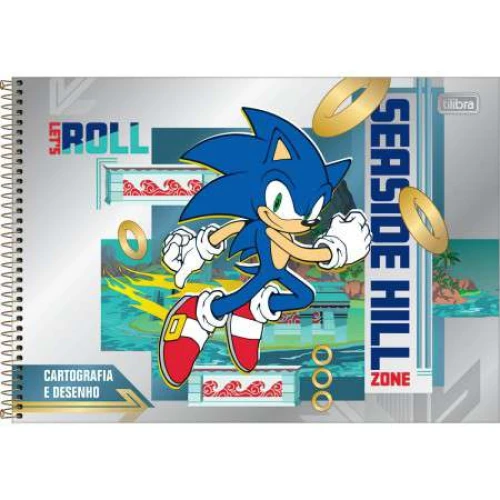 Caderno Desenho 80 Folhas Sonic - Tilibra