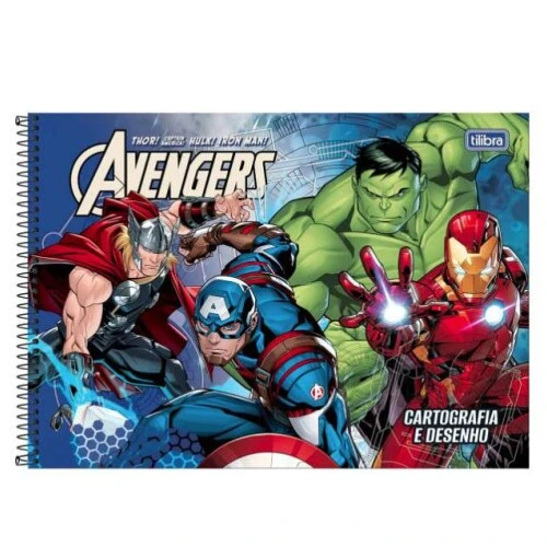 Caderno Desenho Avengers 80 Folhas - Tilibra Caderno Desenho Avengers 80 Folhas - Tilibra