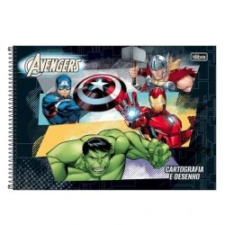 Caderno Desenho Avengers 80 Folhas - Tilibra