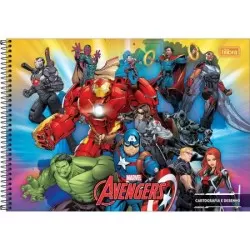 Caderno Desenho Avengers 80 Folhas - Tilibra