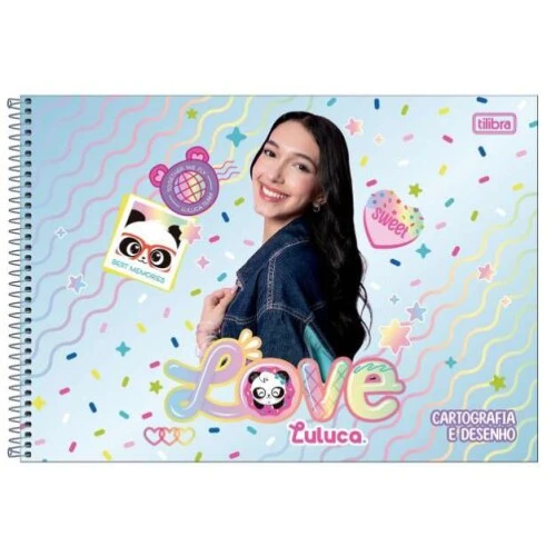 Caderno Desenho CD 80 Folhas Luluca - Tilibra Caderno Desenho CD 80 Folhas Luluca - Tilibra