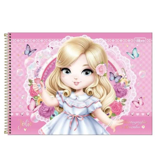 Caderno Desenho Jolie - Tilibra Caderno Desenho Jolie - Tilibra