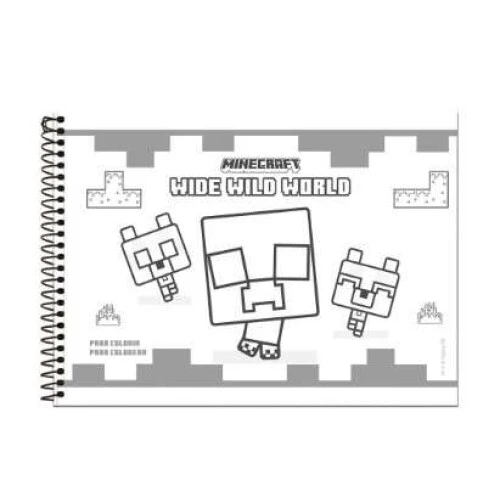 Caderno Desenho Minecraft 80 Folhas - Foroni