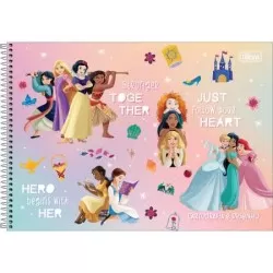 Caderno Desenho Princesas 80 folhas - Tilibra