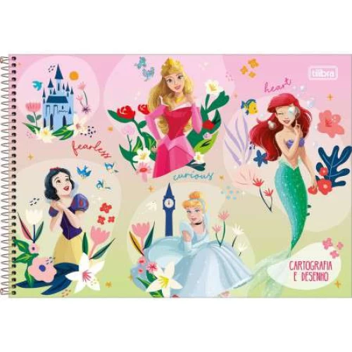 Caderno Desenho Princesas 80 folhas - Tilibra