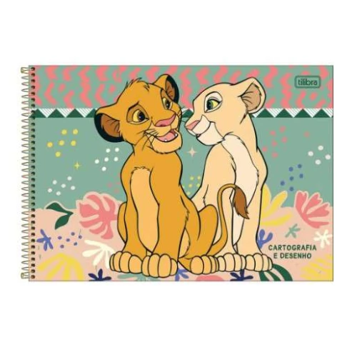 Caderno Desenho Rei Leao 80 Folhas - Tilibra