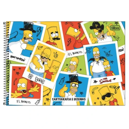 Caderno Desenho Simpsons 80 folhas - Tilibra Caderno Desenho Simpsons 80 folhas - Tilibra