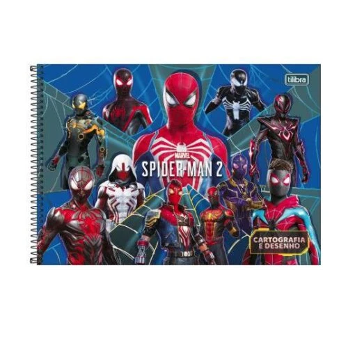 Caderno Desenho Spider Man Game - Tilibra Caderno Desenho Spider Man Game - Tilibra