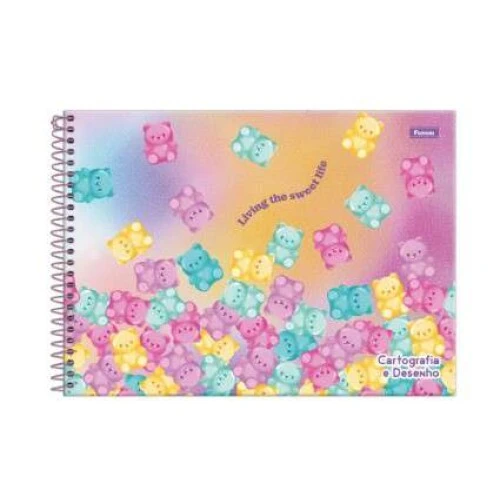 Caderno Desenho Sugar Rush 80 Folhas - Tilibra