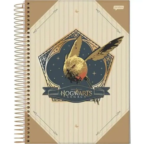 Caderno Espiral 101 Hogwarts Legacy 160 Folhas - Jandaia Caderno Espiral 101 Hogwarts Legacy 160 Folhas - Jandaia