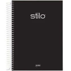 Caderno Espiral 101 Stilo Preto 160 Folhas - Jandaia