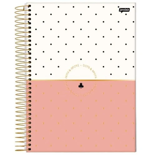 Caderno Espiral 11 Dots e Spots Pastel 80 Folhas - Jandaia Caderno Espiral 11 Dots e Spots Pastel 80 Folhas - Jandaia