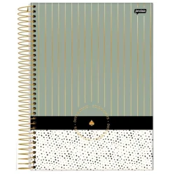 Caderno Espiral 11 Dots e Spots Pastel 80 Folhas - Jandaia