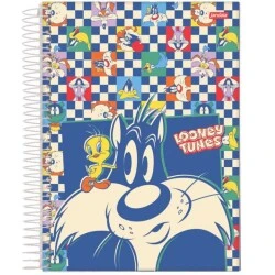 Caderno Espiral 11 Looney Tunes 80 Folhas - Jandaia