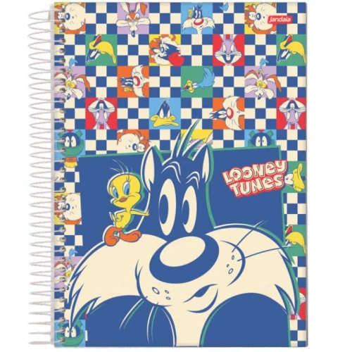 Caderno Espiral 11 Looney Tunes 80 Folhas - Jandaia