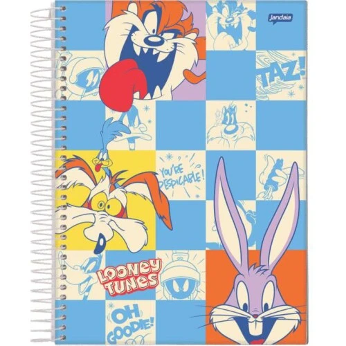 Caderno Espiral 11 Looney Tunes 80 Folhas - Jandaia