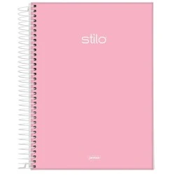 Caderno Espiral 11 Stilo Rosa Pastel 80 Folhas - Jandaia