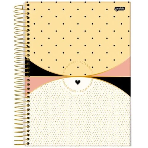 Caderno Espiral 15M Dots Spots 240 Folhas - Jandaia