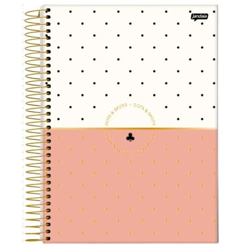 Caderno Espiral 15M Dots Spots 240 Folhas - Jandaia