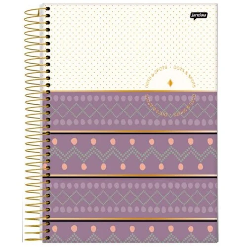 Caderno Espiral 15M Dots Spots 240 Folhas - Jandaia