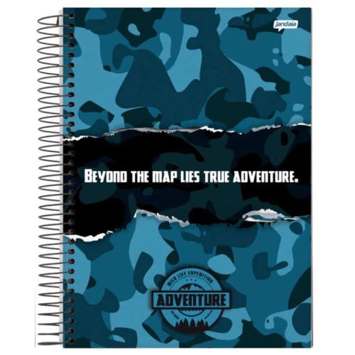 Caderno Universitario CD 20 Materias Adventure- Jandaia Caderno Universitario CD 20 Materias Adventure- Jandaia